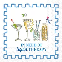 Boston International Liquid Therapy Cocktail Napkins, Set of 20