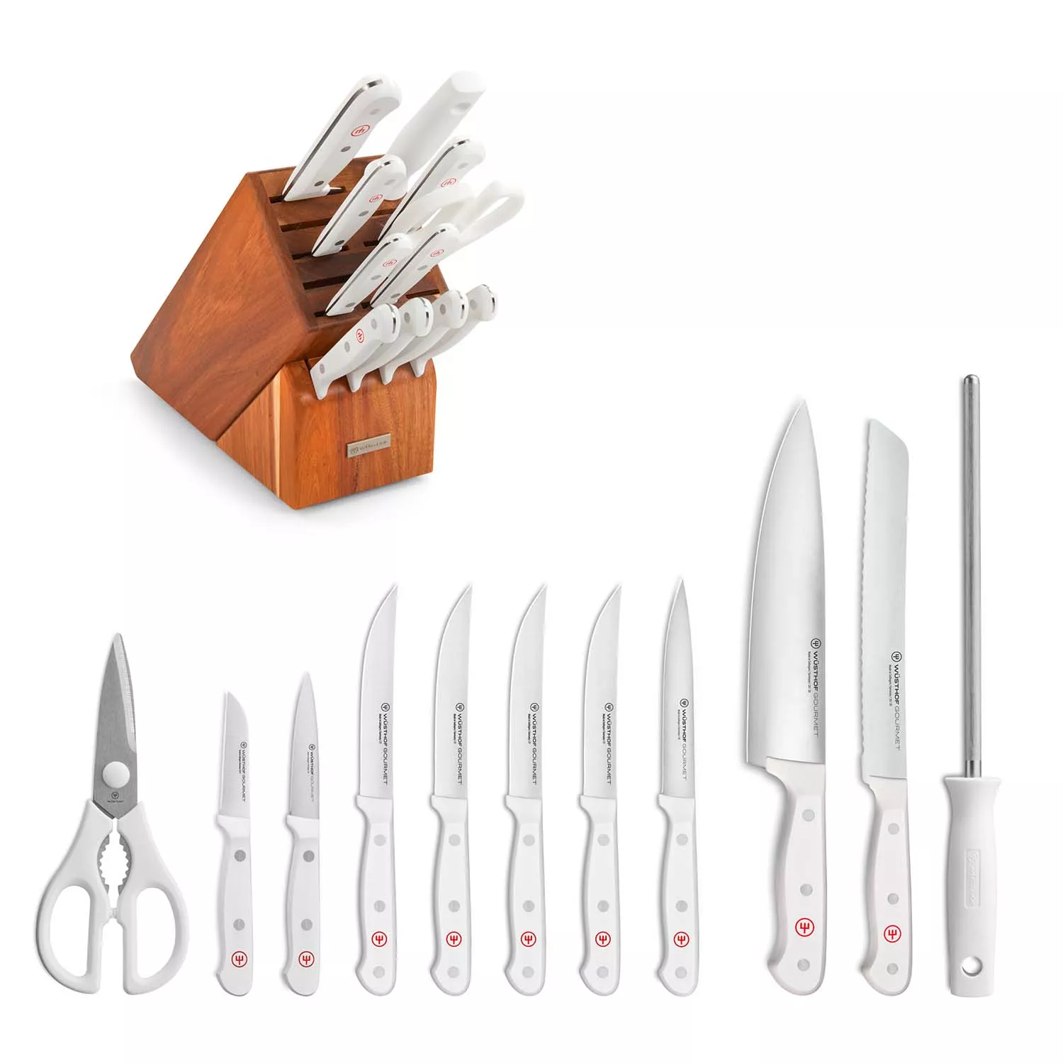 Wusthof Classic 9 Piece Acacia Knife Block Set