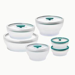 Anyday Microwave 12-Piece Glass Round Dish Set