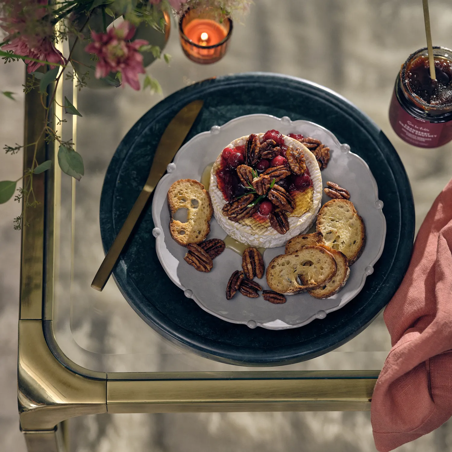 Sur La Table Green Marble Tray 