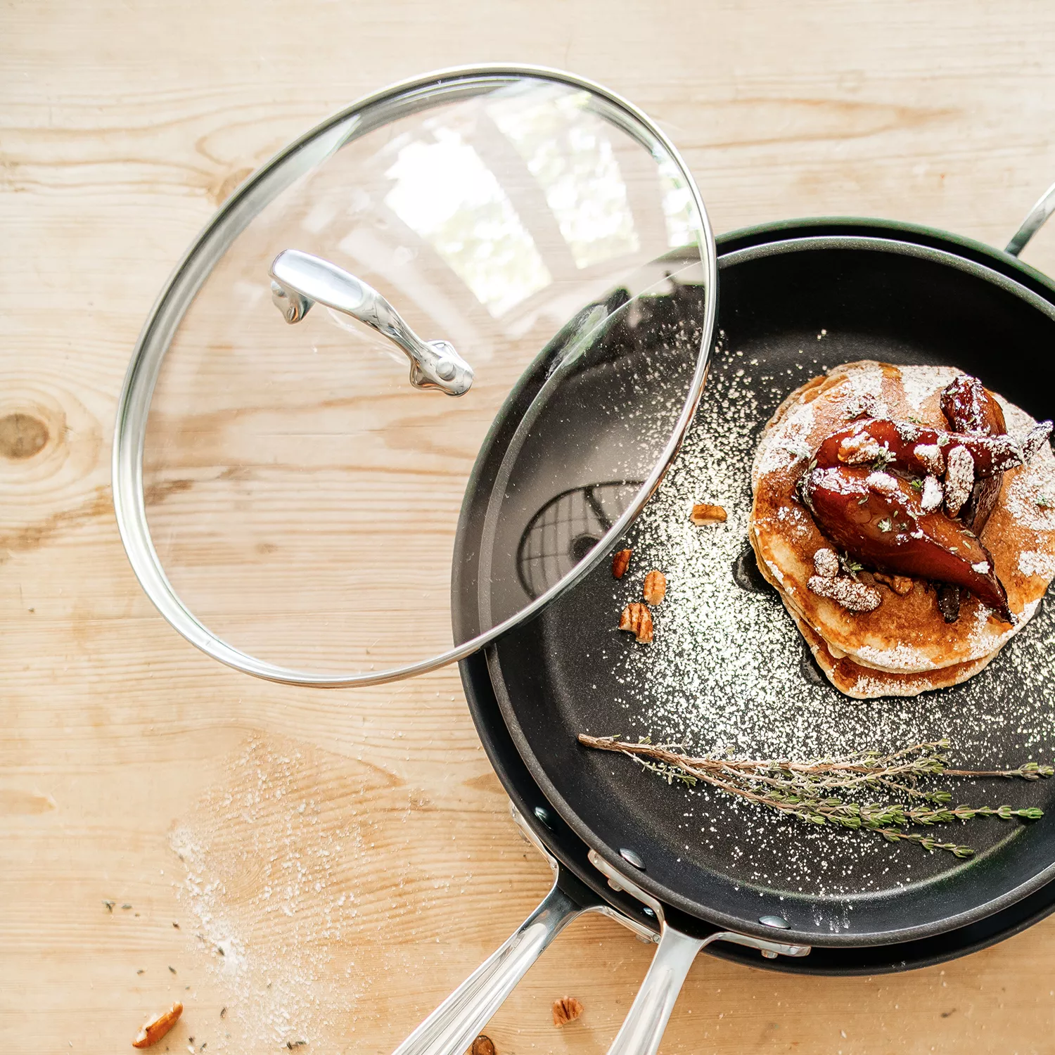 All-Clad HA1 2-Piece Glass Lid Set, 10" & 12"