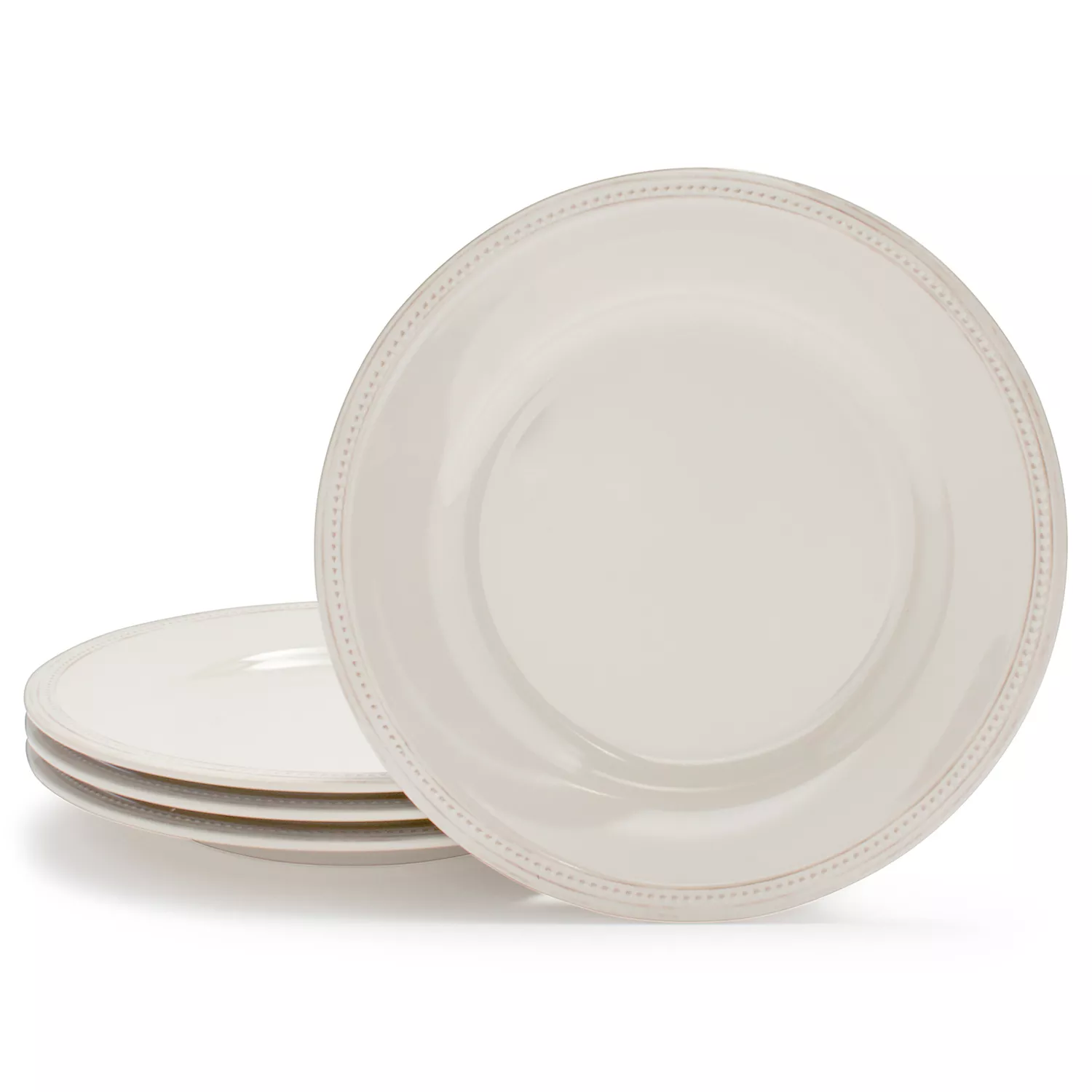 Sur La Table Pearl Melamine Dinner Plates, Set of 4