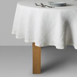Sur La Table White Linen Tablecloth