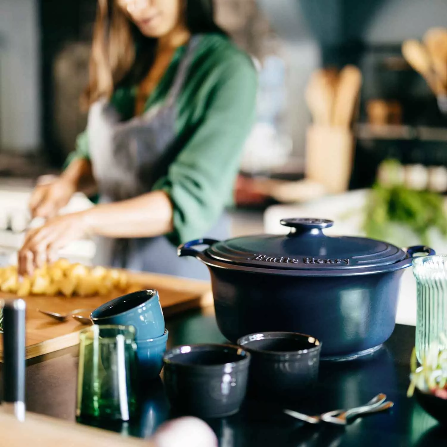 Emile Henry Sublime Dutch Oven with Lid, 4.5 Qt. 