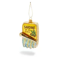 Sur La Table Sardines Glass Ornament