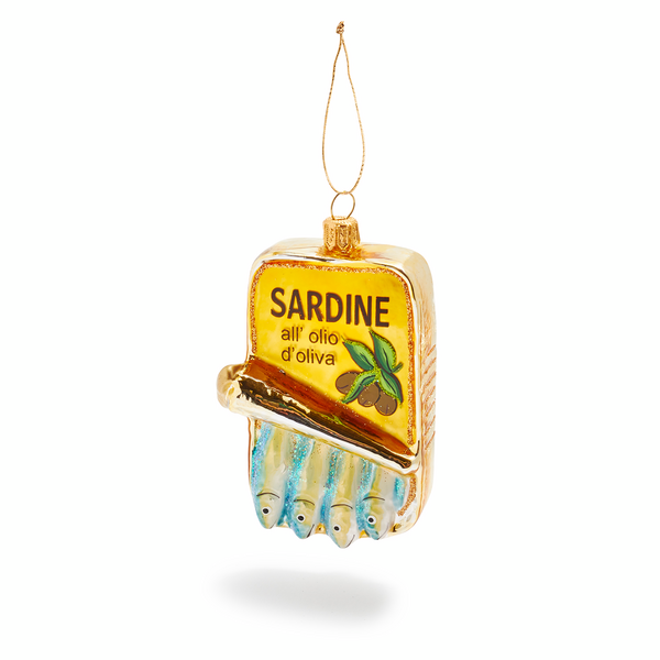 Sardines Glass Ornament