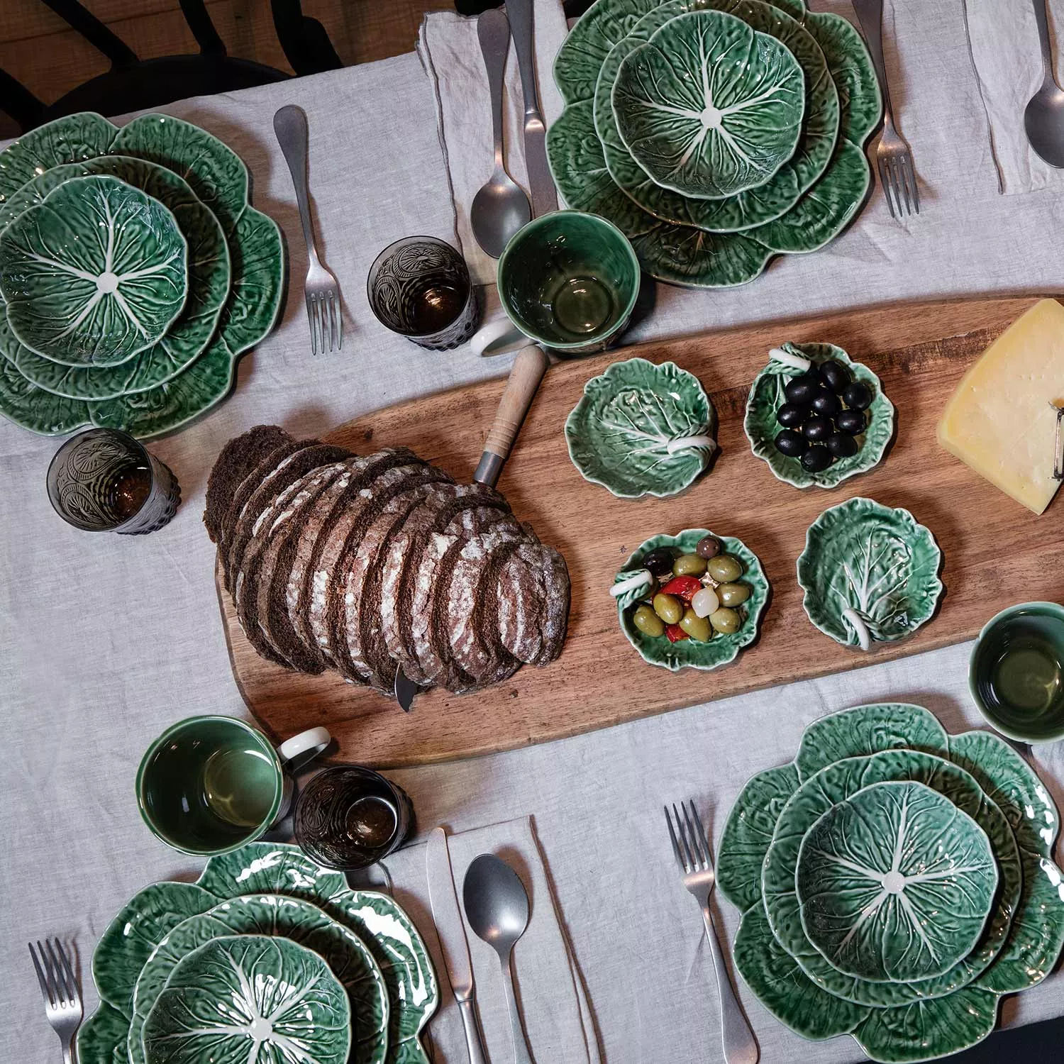 Bordallo Pinheiro Cabbage Green Cereal Bowl