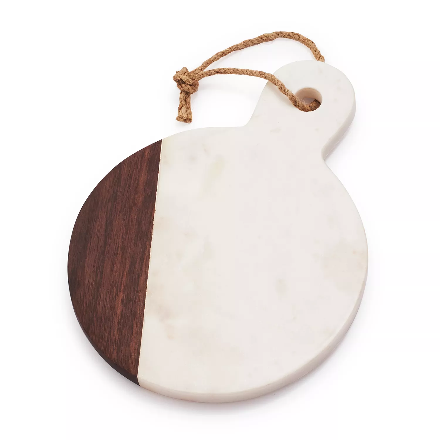 Sur La Table Marble &#38; Walnut Round Cheese Paddle