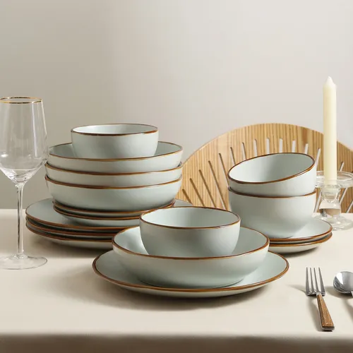 Stone Lain Brasa Stoneware 16-Piece Dinnerware Set