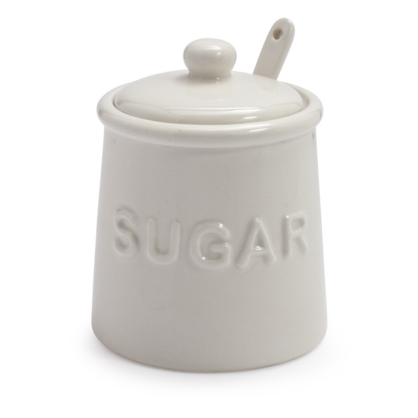 Sugar Bowl with Lid and Serving Spoon