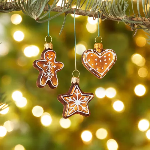Sur La Table Gingerbread Cookie Ornaments, Set of 3