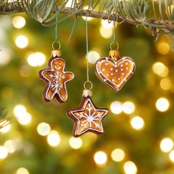 Sur La Table Gingerbread Cookie Ornaments, Set of 3 I love this set of three gingerbread cookies