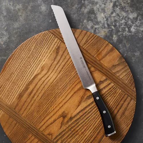 W&#252;sthof Classic Ikon Double-Serrated Bread Knife, 9&#34;