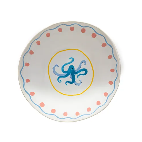 Costa Nova Summer Bliss Octopus Serving Bowl