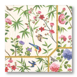 Caspari Chinese Wallpaper Cocktail Napkins, Set of 20