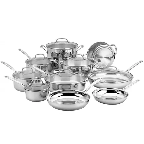 Cuisinart Chef&#8217;s Classic Stainless Steel 17-Piece Cookware Set