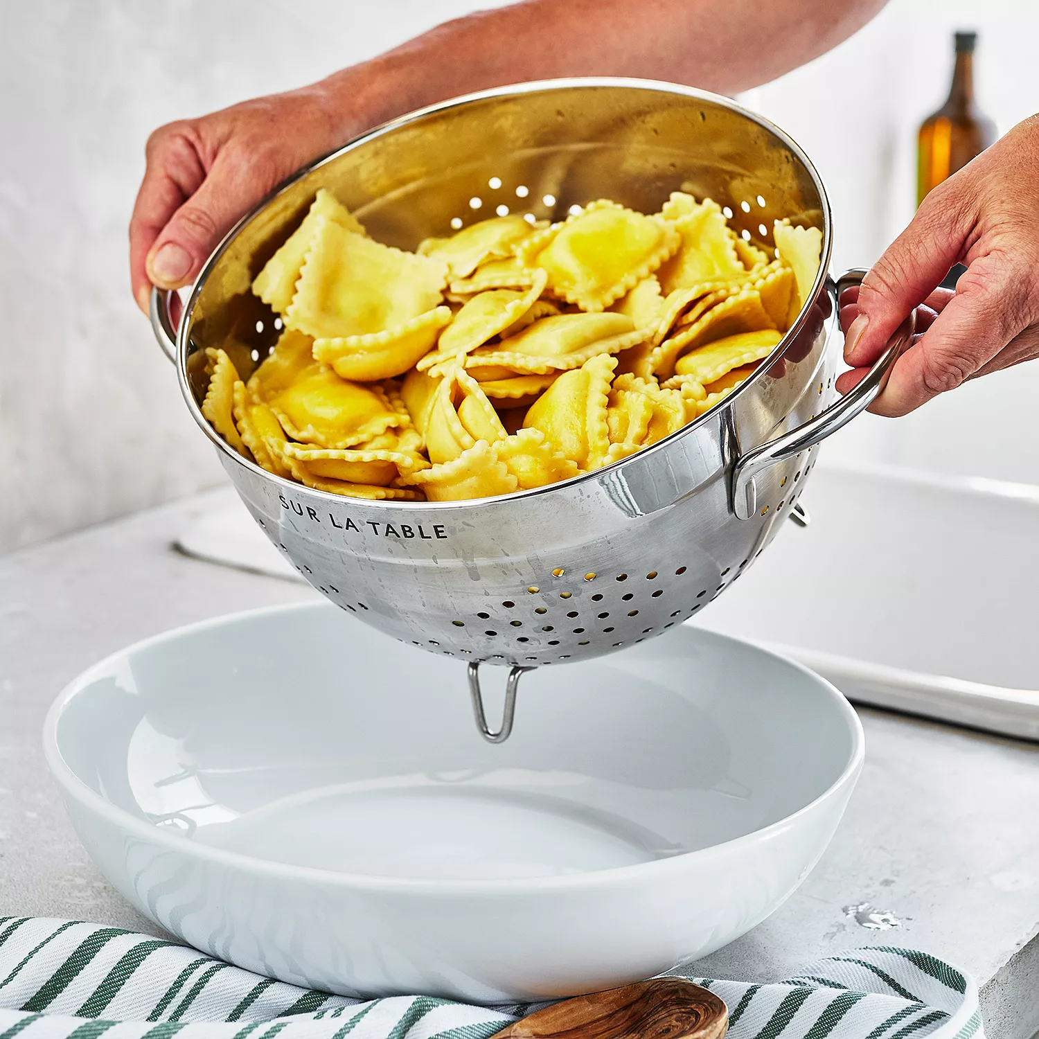 Sur La Table Stainless Steel Colanders