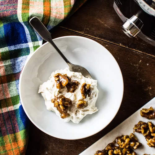 Instant Pot Cinnamon Arborio Rice Pudding with Browned Butter Bourbon Candied