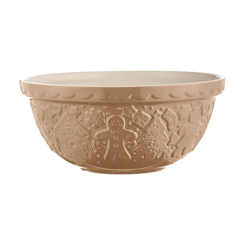 Mason Cash Gingerbread Lane Cane Mixing Bowl, 2.15 qt.