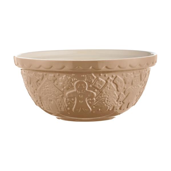 Mason Cash Gingerbread Lane Cane Mixing Bowl, 2.15 qt.