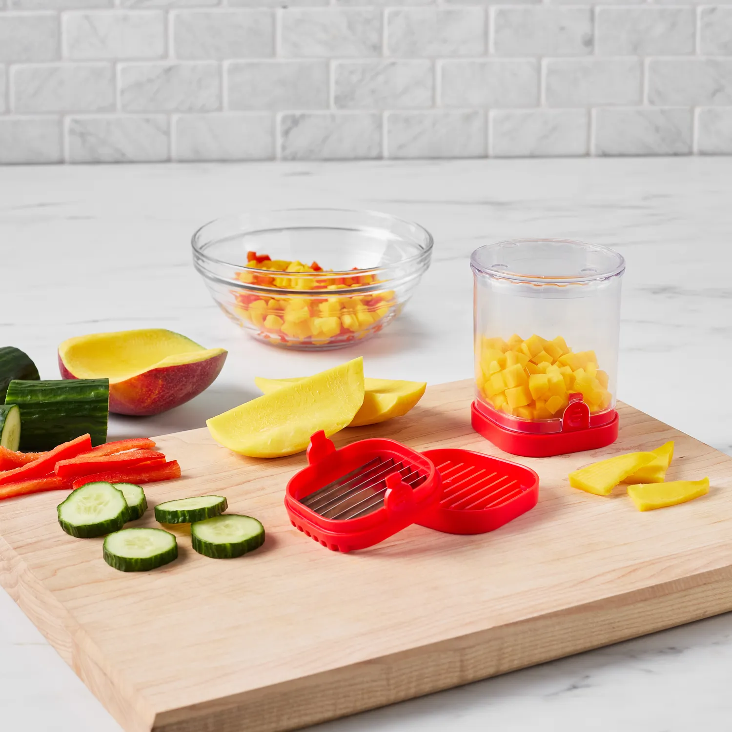 Sur La Table Fruit & Veggie Slicing Cup