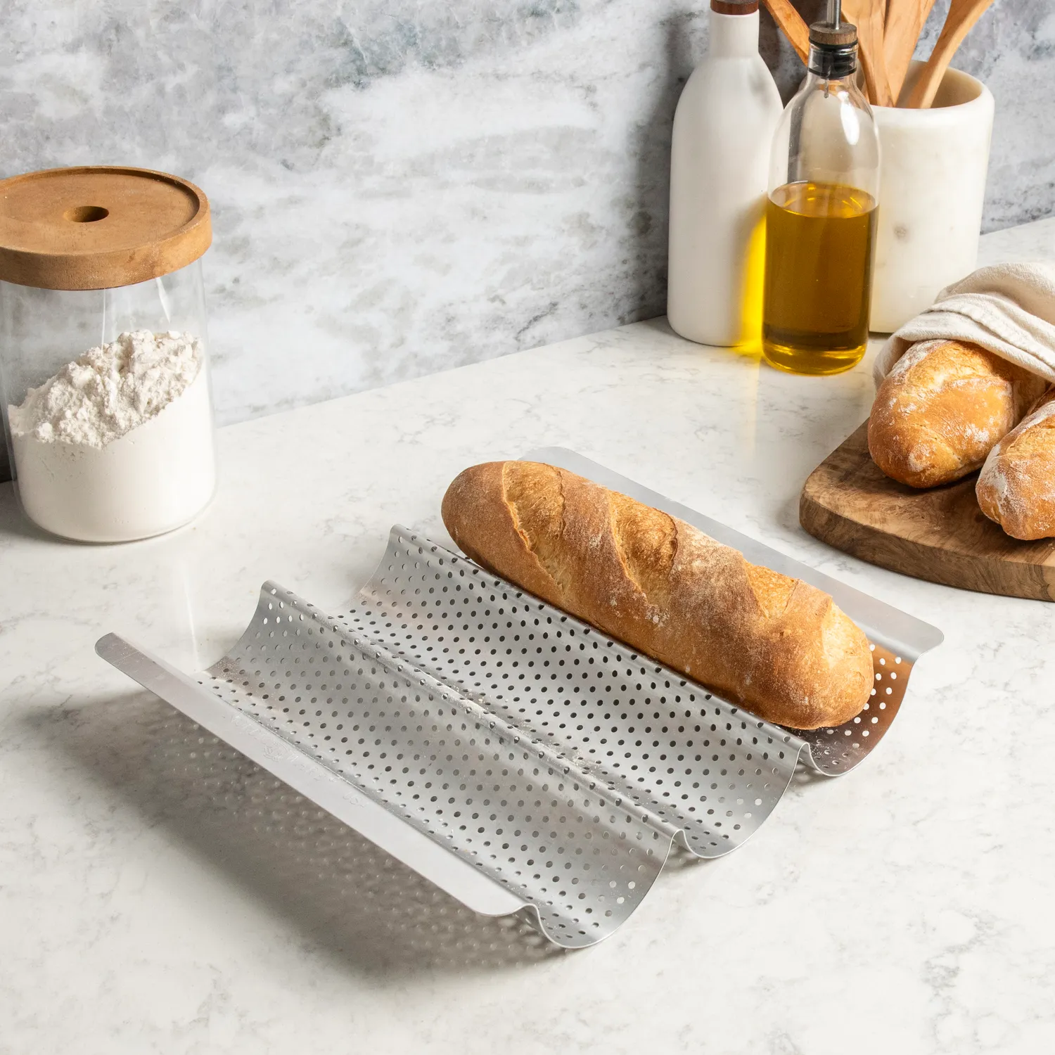 Nordic Ware Naturals Baguette & French Bread Pan