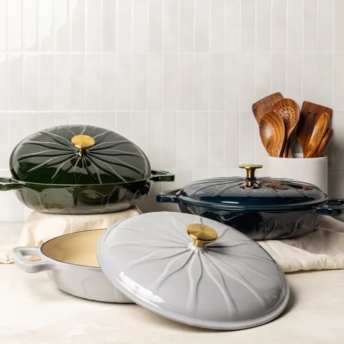 Lodge Luxe Enameled Cast Iron Braiser, 3.6 qt. 