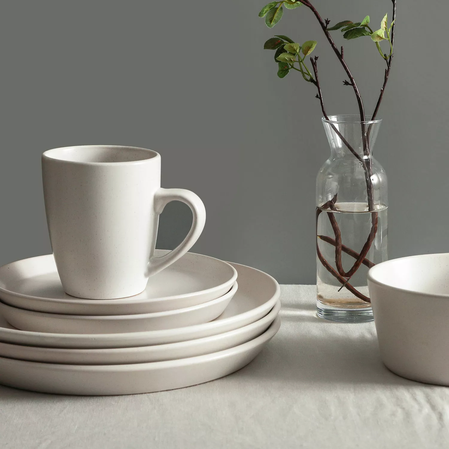 Stone Lain Albie Stoneware 16-Piece Dinnerware Set 