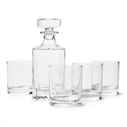 Sur La Table Decanter & Double Old-Fashioned Glasses Set 