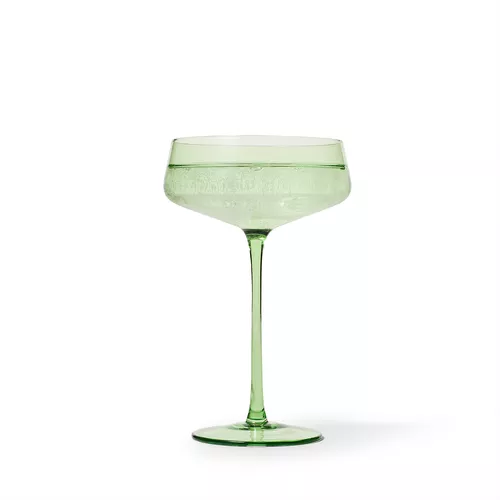 Sur La Table Green Coupe Glass