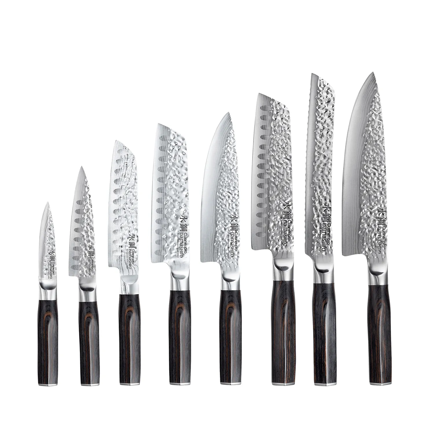 Cuisine::pro Damashiro Emperor Hisa 9-Piece Knife Block Set