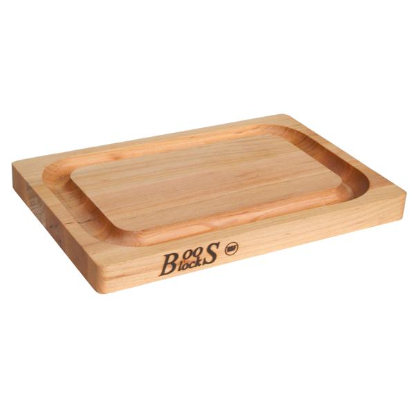 John Boos Maple Edge-Grain Cutting Board w/ Juice Groove, 1" Thick