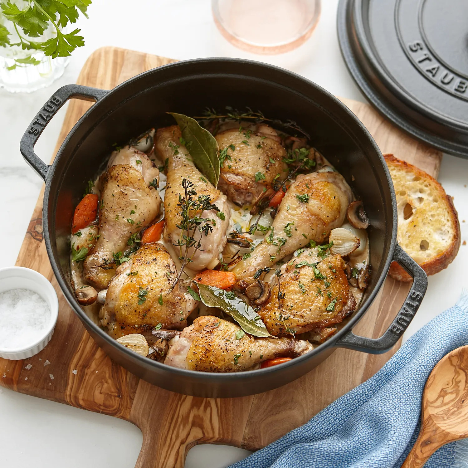 Staub Shallow Round Dutch Oven, 4qt.