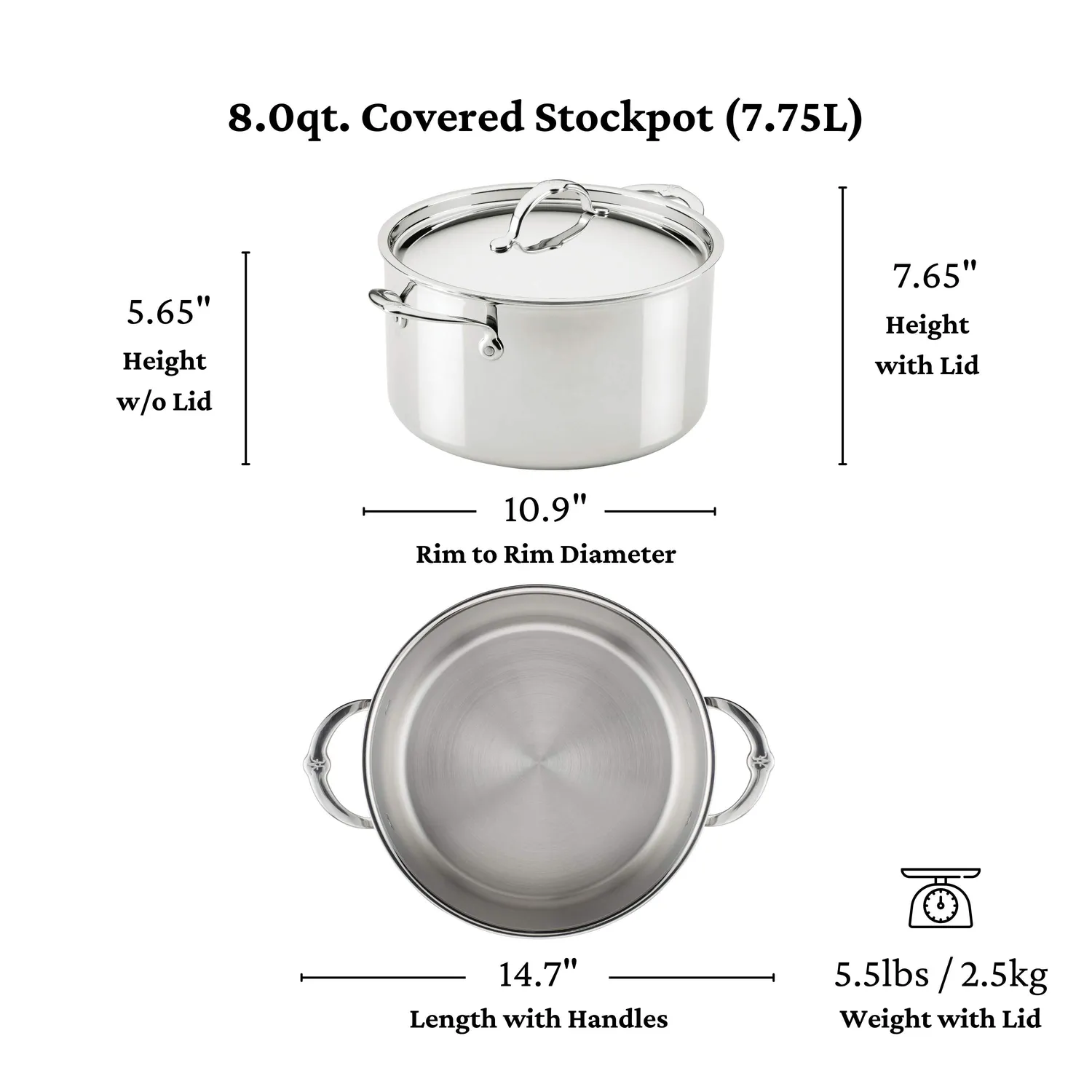 Hestan ProBond Luxe Stainless Steel 10-Piece Cookware Set