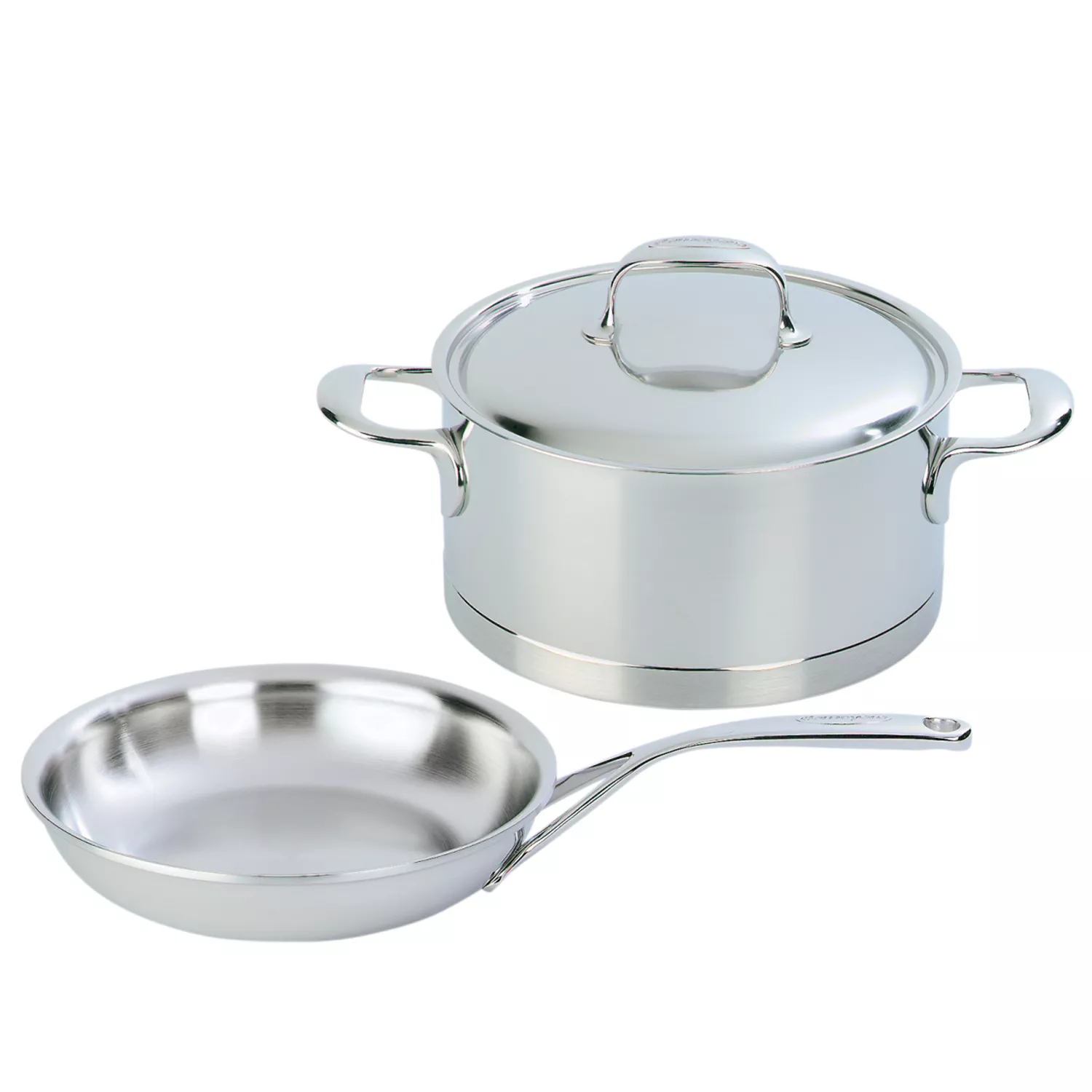 Demeyere Silver7 Stainless Steel 12-Piece Cookware Set, Silver