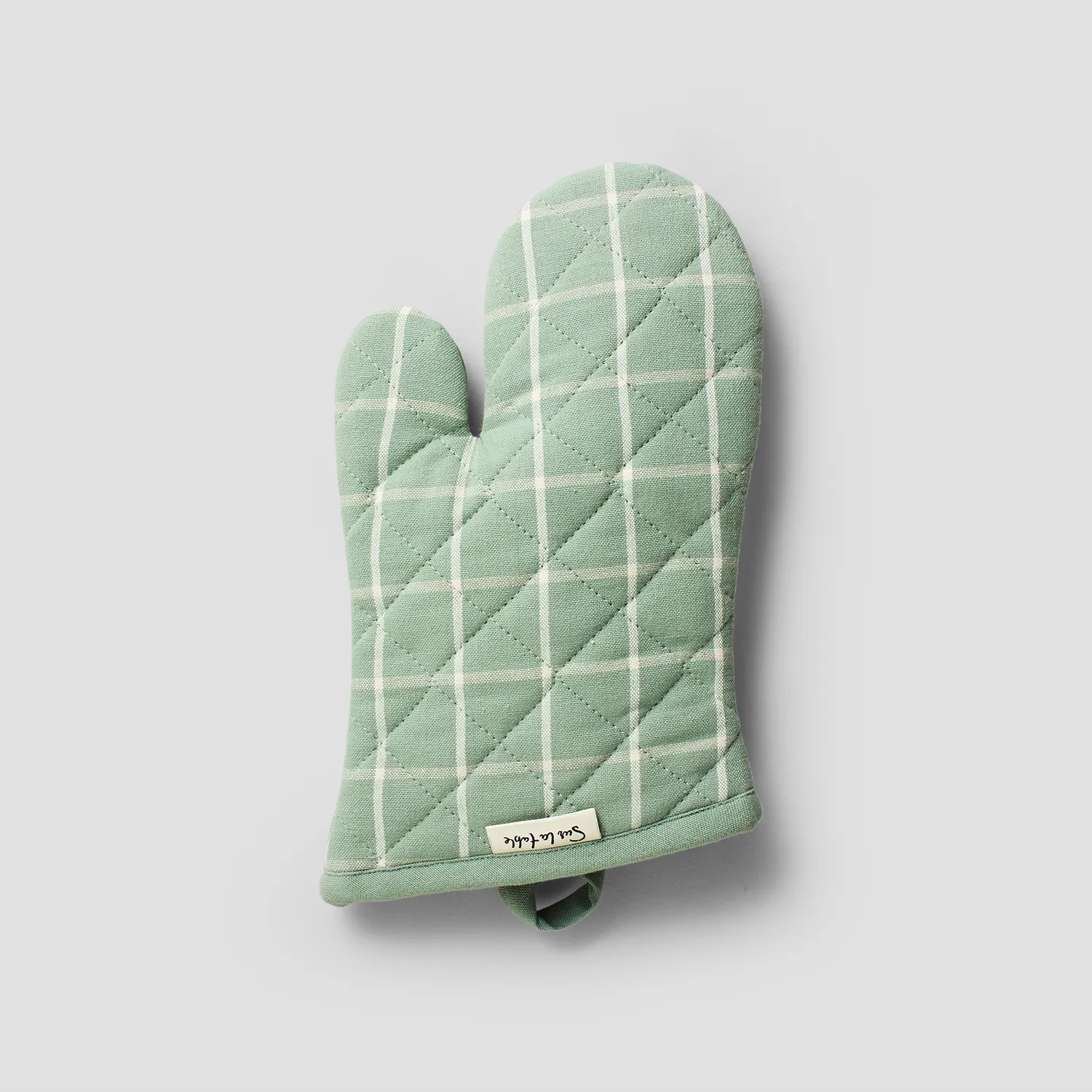 Sur la table Windowpane Oven Mitt