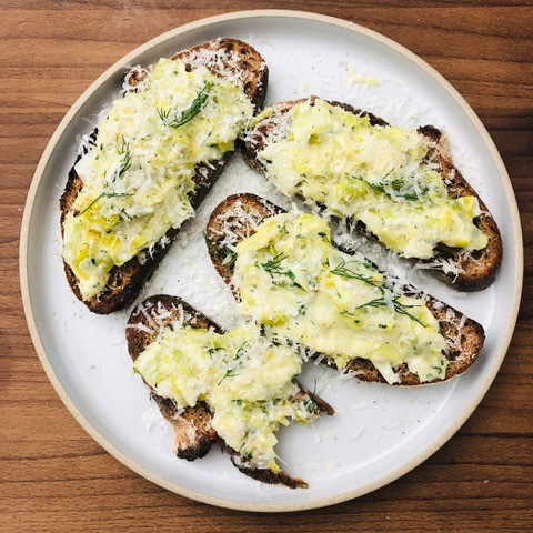 Leek Bruschetta