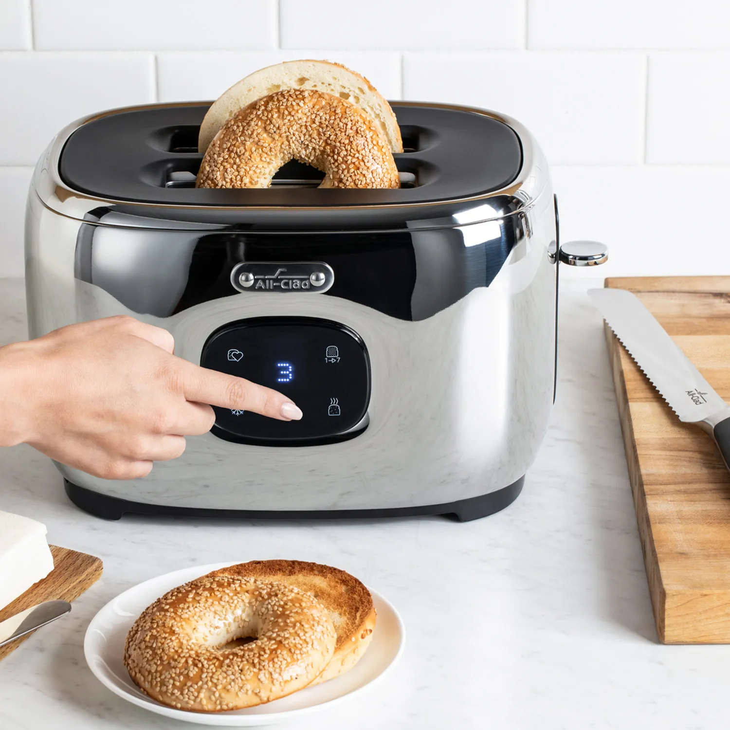 All-Clad Stainless Steel 2-Slice Digital Toaster