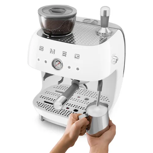 Smeg 50s Retro Style Aesthetic Espresso Machine with Grinder