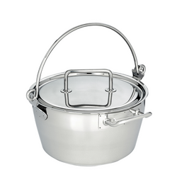 Demeyere Resto3 Stainless Steel Maslin Pan, 10.6 Qt.