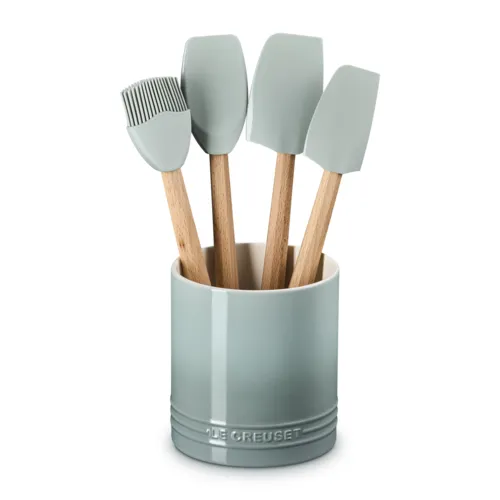 Le Creuset Peche 5-Piece Crock & Tool Set