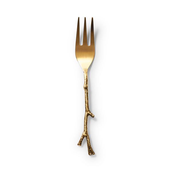 Sur La Table Gold Twig Appetizer Fork