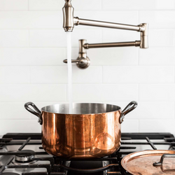 de Buyer Inocuivre Tradition Copper Stew Pan With Lid