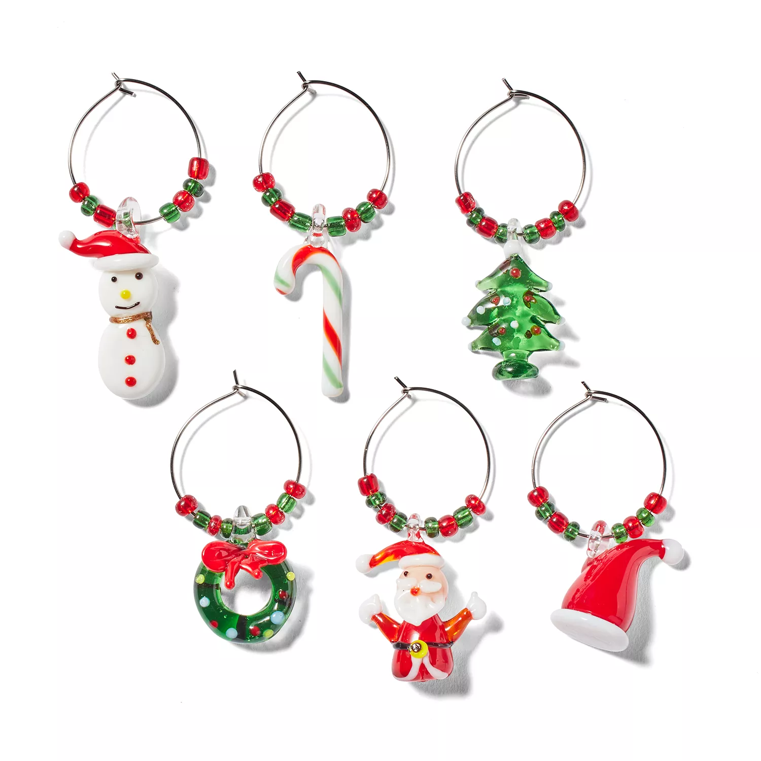 Christmas wine charms Christmas wine charms