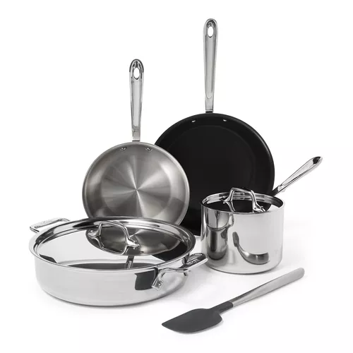 All-Clad D3 Stainless Steel 7-Piece Cookware Set