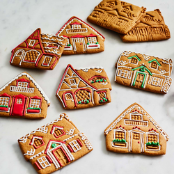 Gingerbread House Impression Cookie Cutters, Set of 3