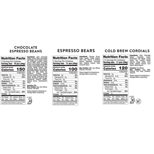 Sugarfina Bellissimo! Coffee Bento Box, Set of 3