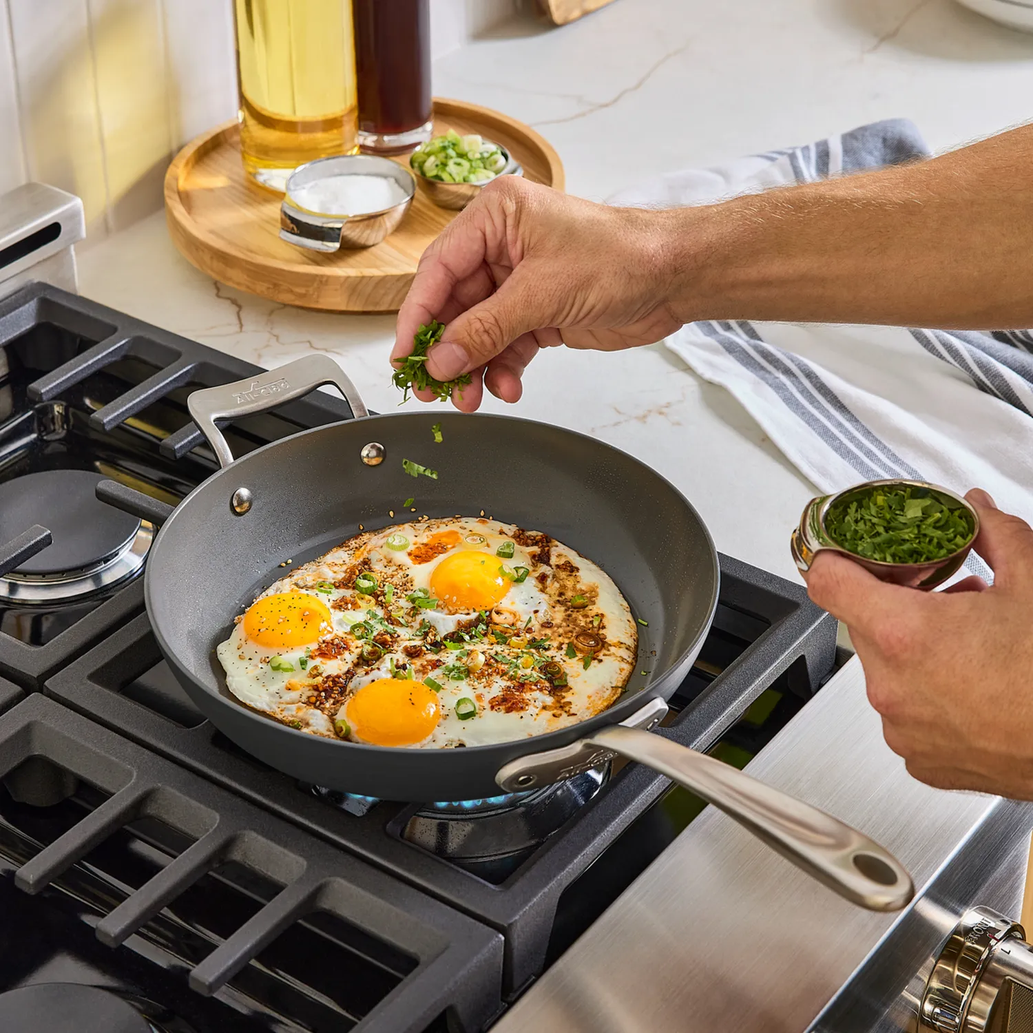 All-Clad HA1 Ceramic Nonstick Skillet with Lid