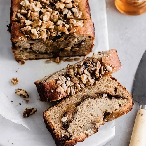 Brown Butter Cinnamon Swirl Banana Bread
