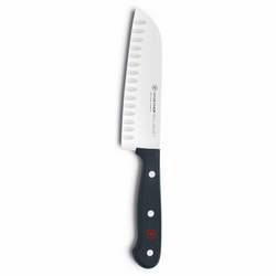 KYOCERA > The versatile nakiri gets the job done! The sharp wide blade  scoops up veggies fast!